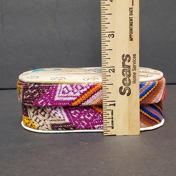 Painted Leather Top Peru Soft Case Box - Picture 11 of 11